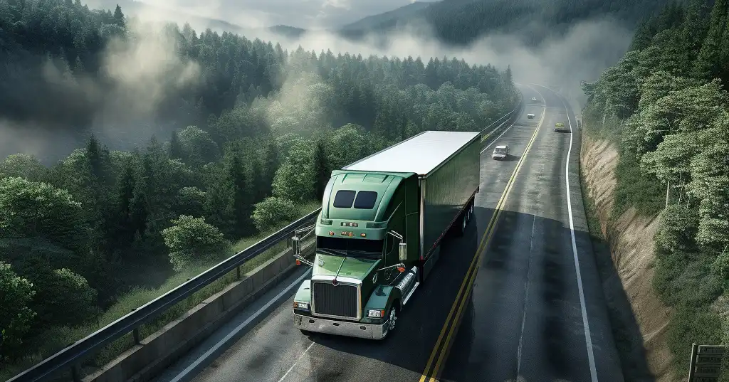 semi truck on highway in the mountains - trucking authority